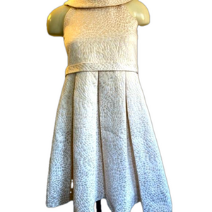 𝅺US Angels sleeveless golden dress. SZ 12. Made in USA . NWT